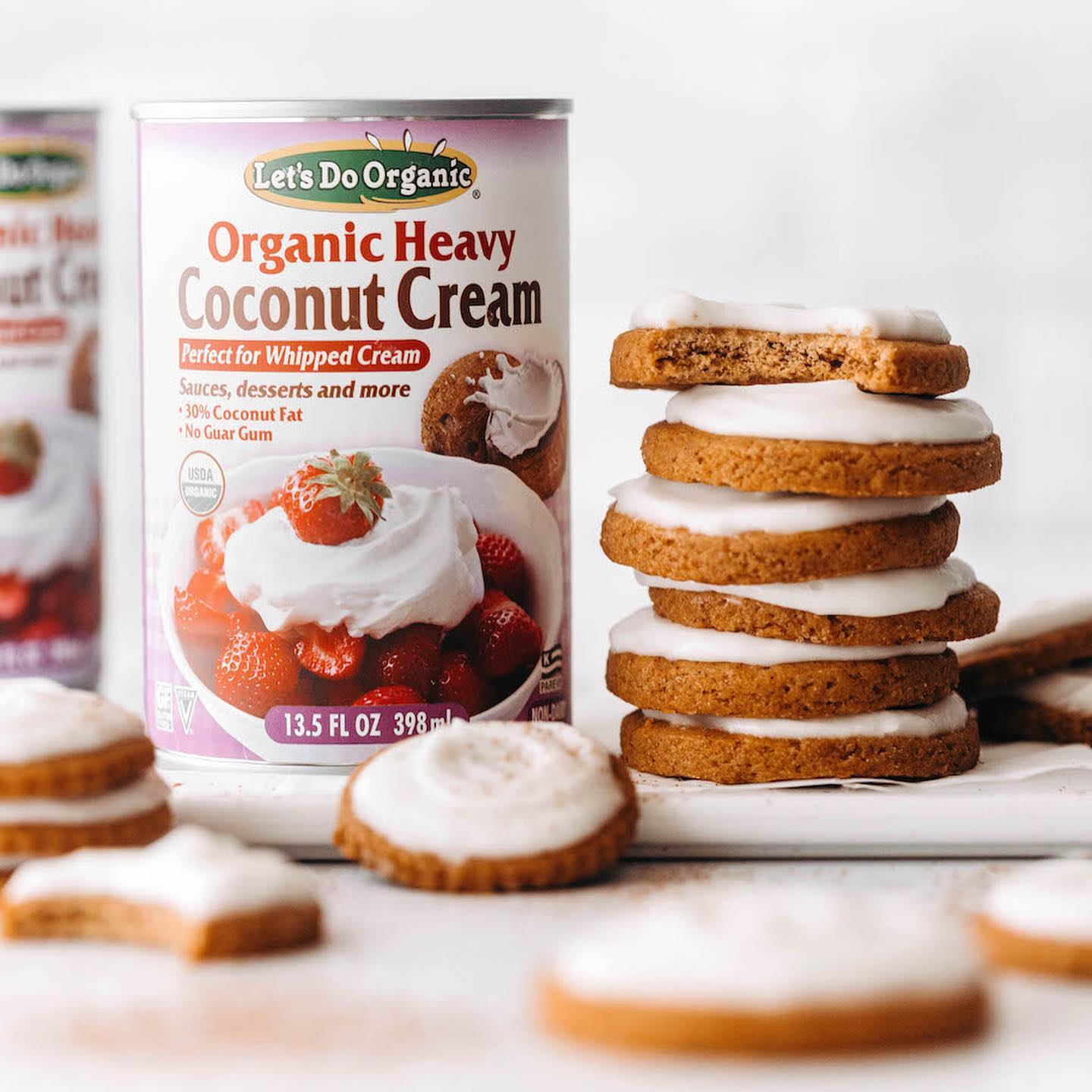 Pumpkin Cutout Cookies with Fluffy Spiced Maple Frosting