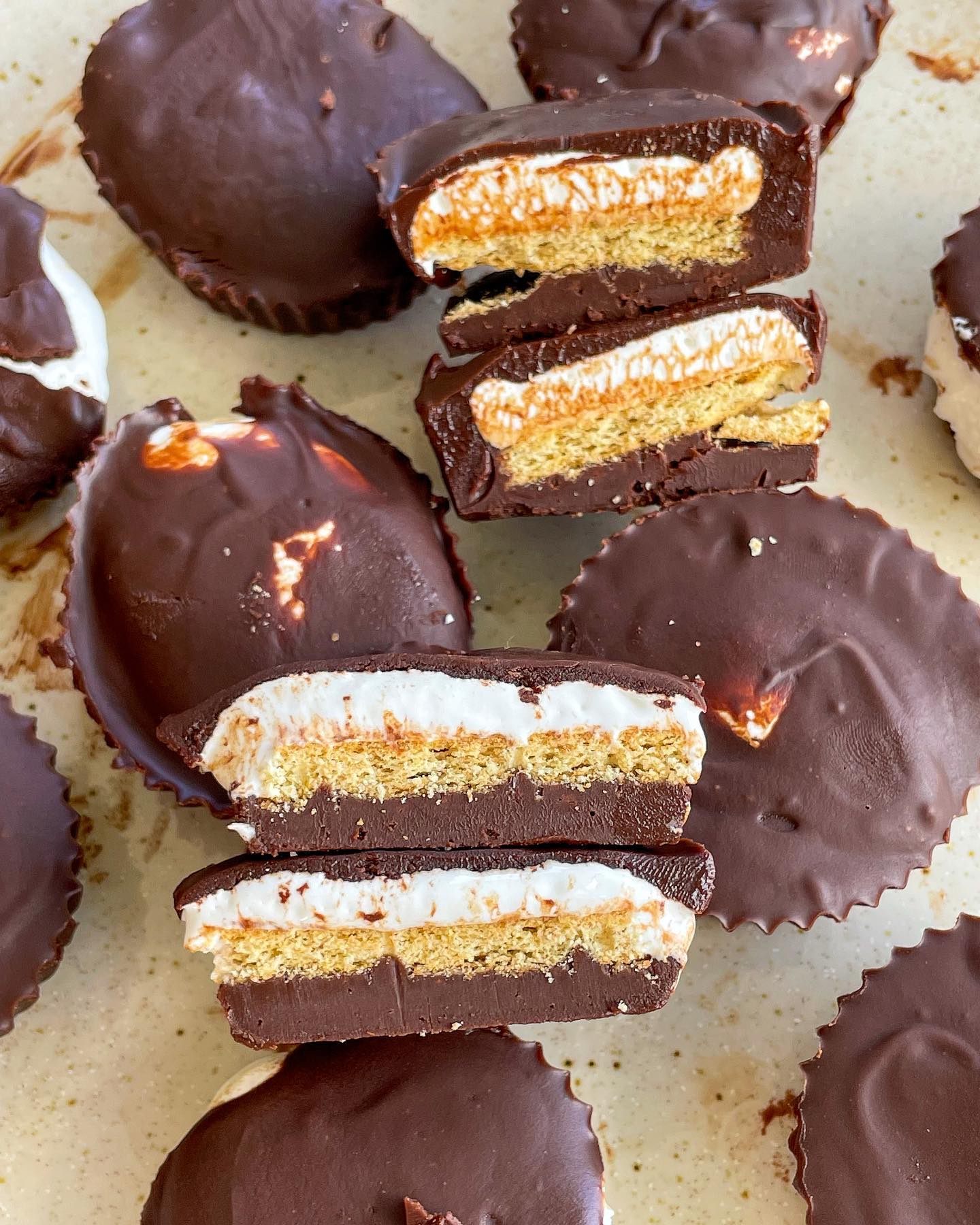 Dark Chocolate S'mores Cups