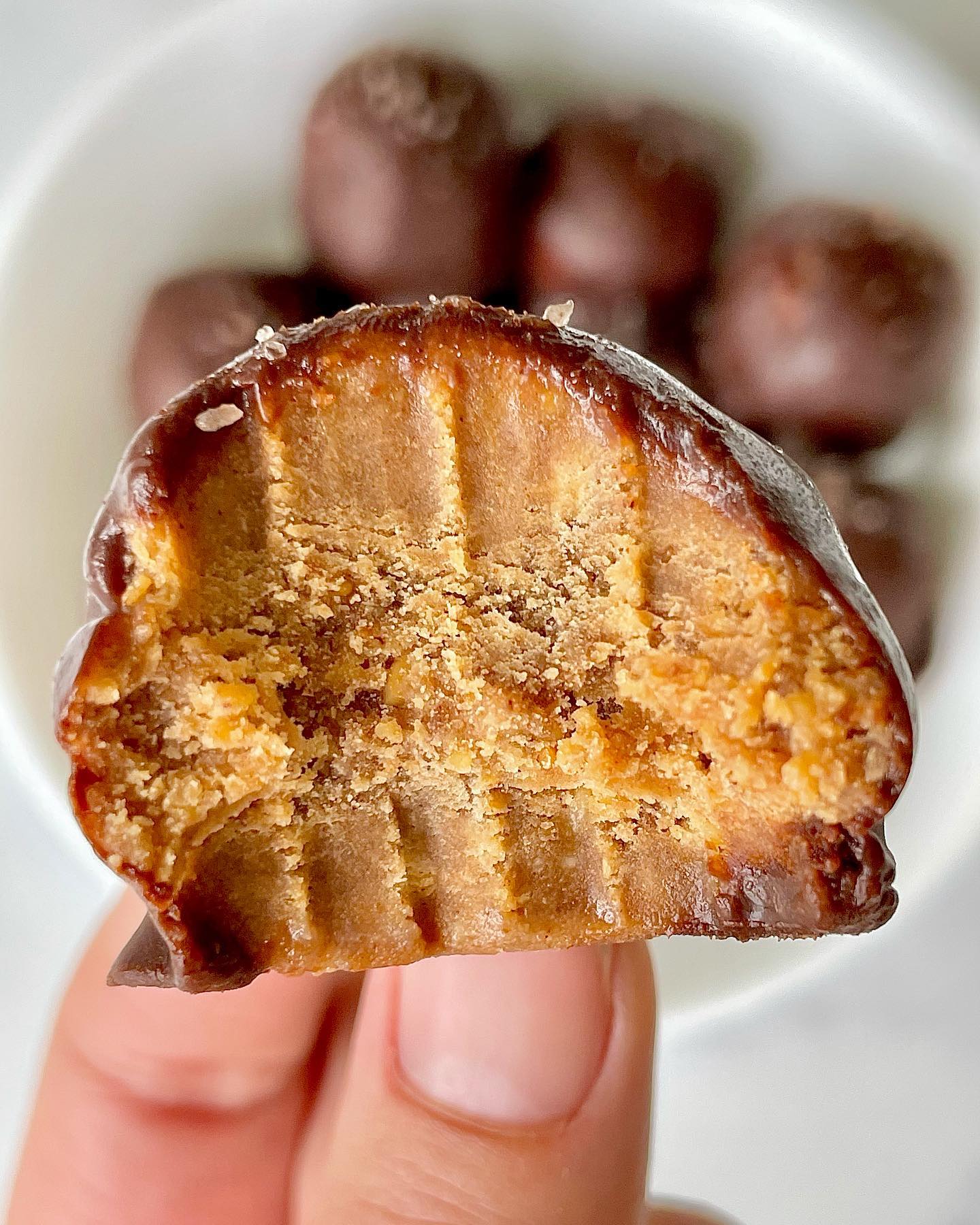 Peanut Butter Cup Protein Balls