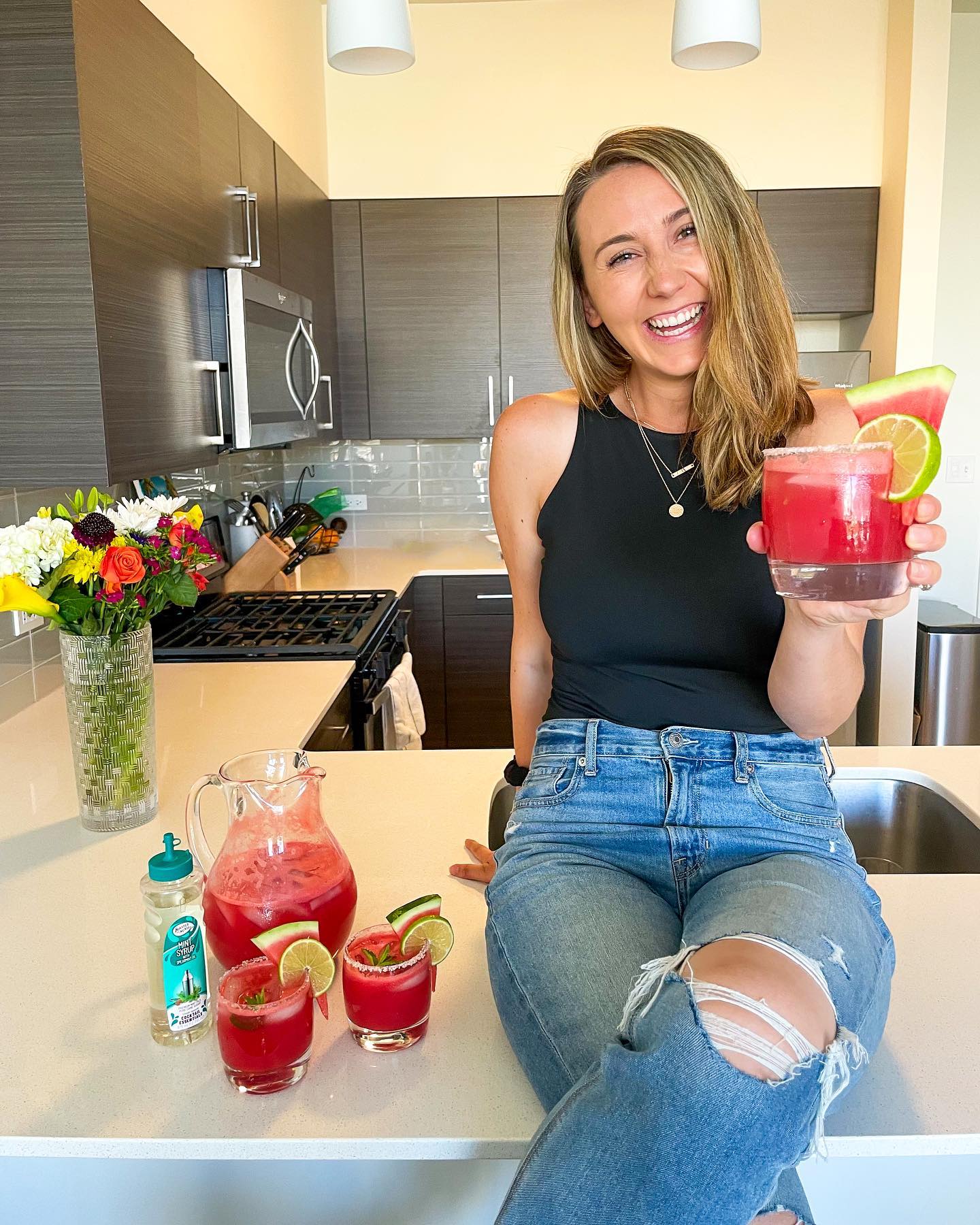 Watermelon Mint Margaritas