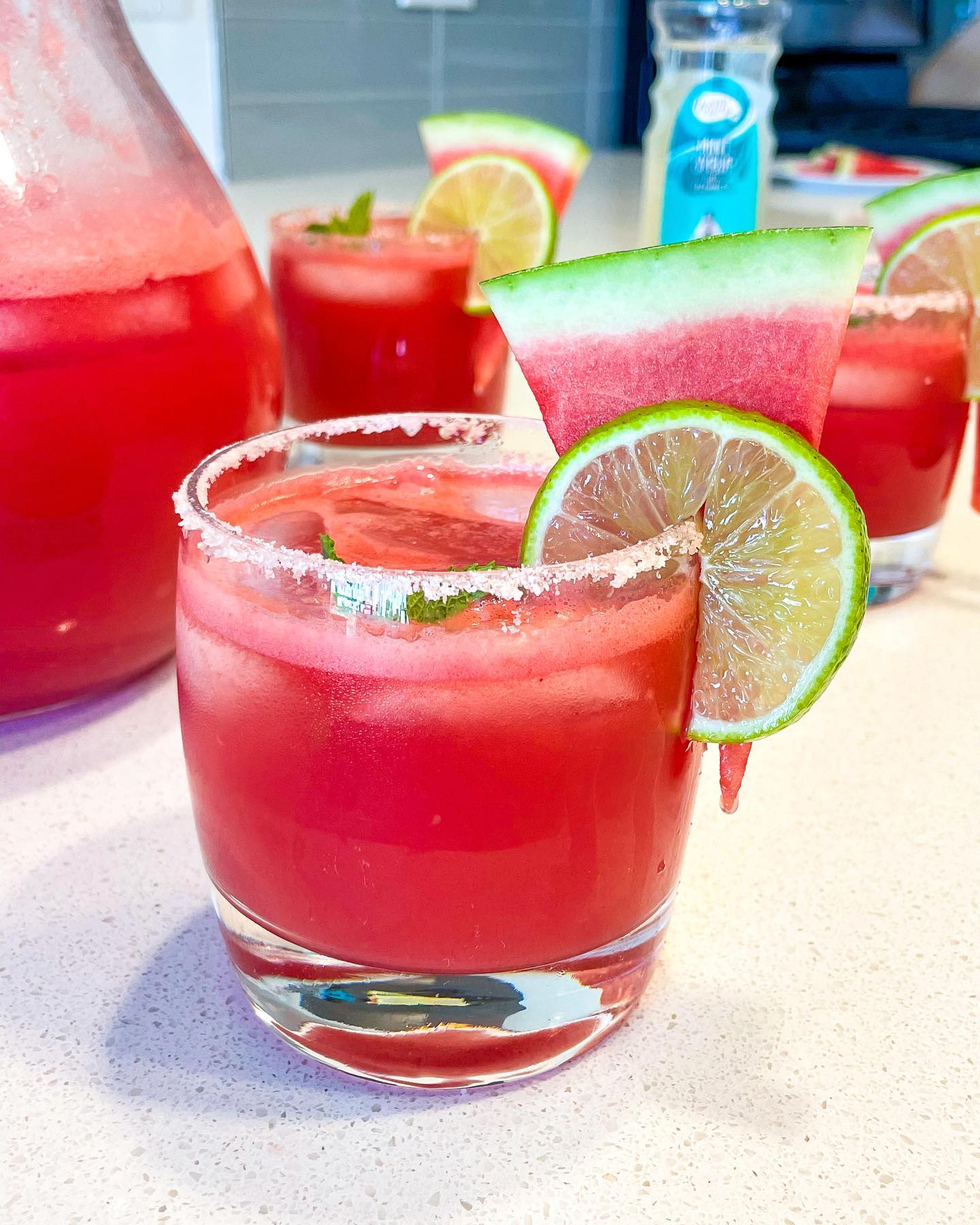 Watermelon Mint Margaritas