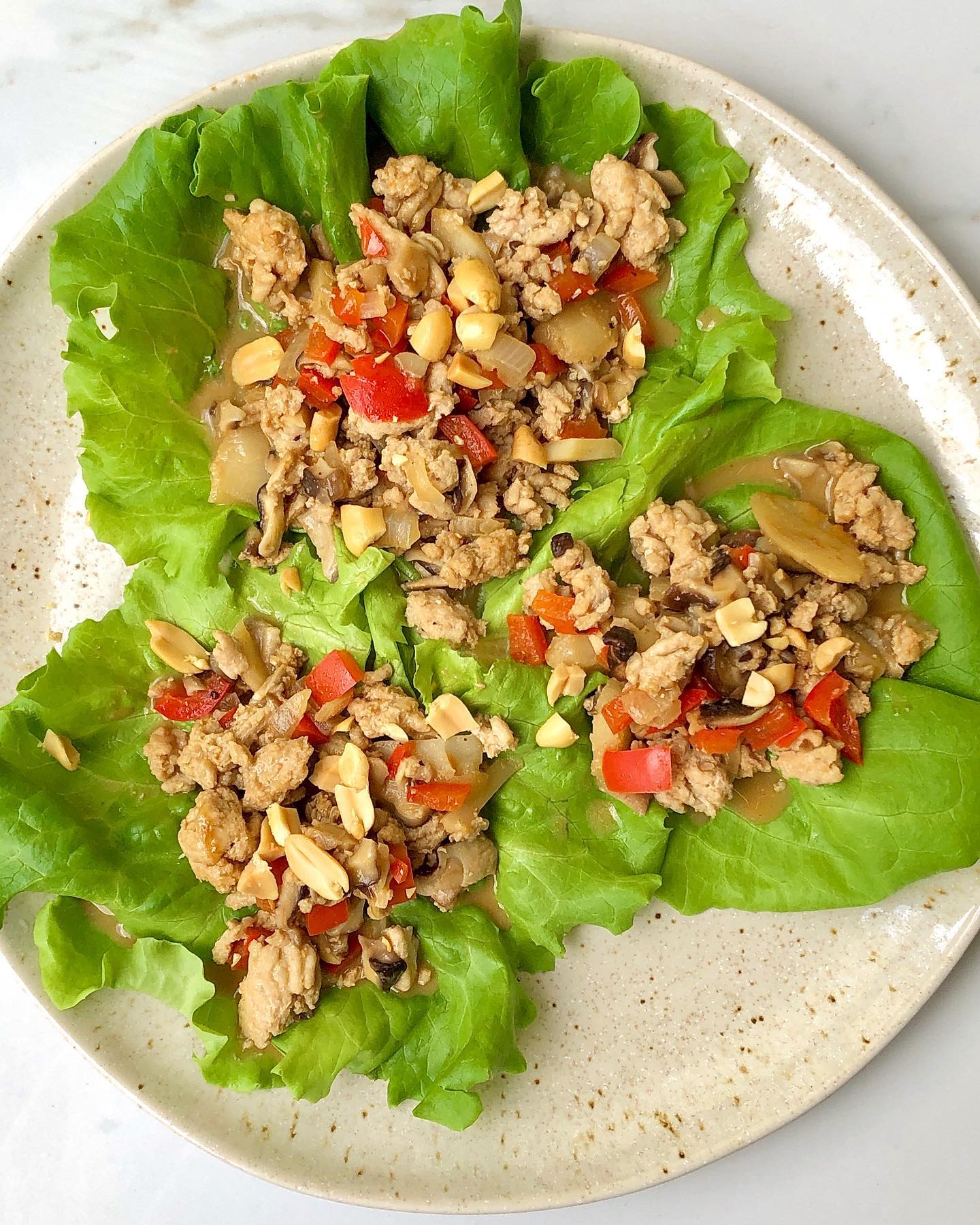 Two-Way Thai Lettuce Wraps: Chicken and Tempeh