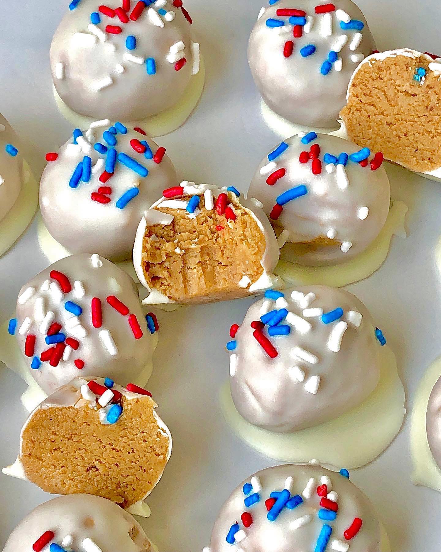 Cake Batter Protein Balls