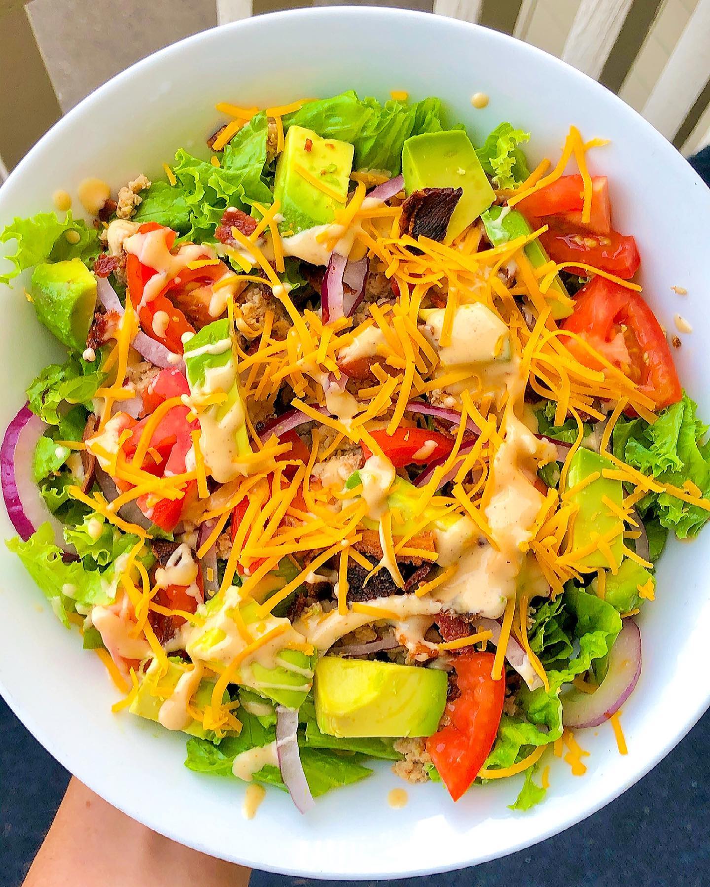 Burger Bowl with Ground Turkey
