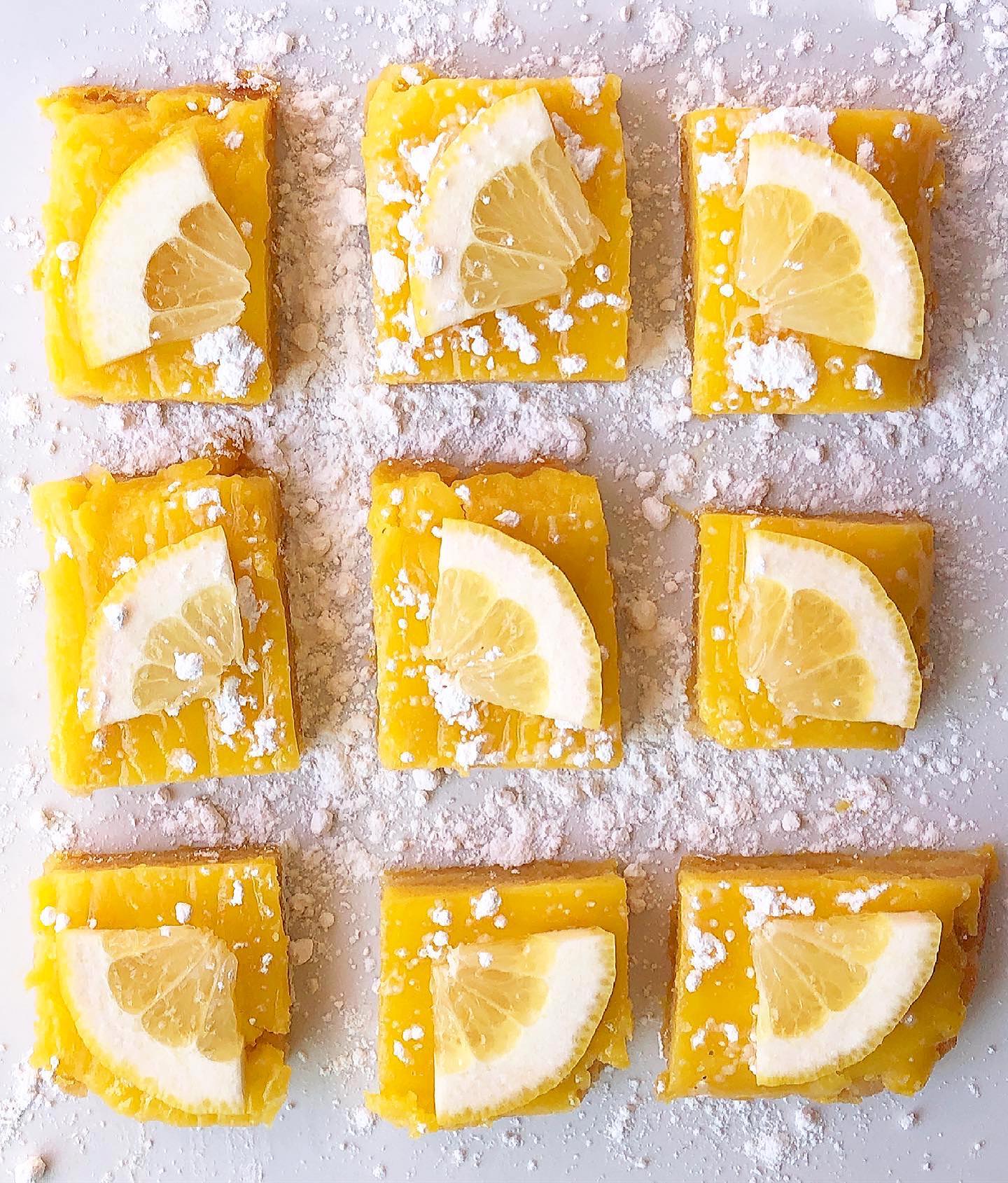 Gluten-Free Lemon Bars with Honey Filling