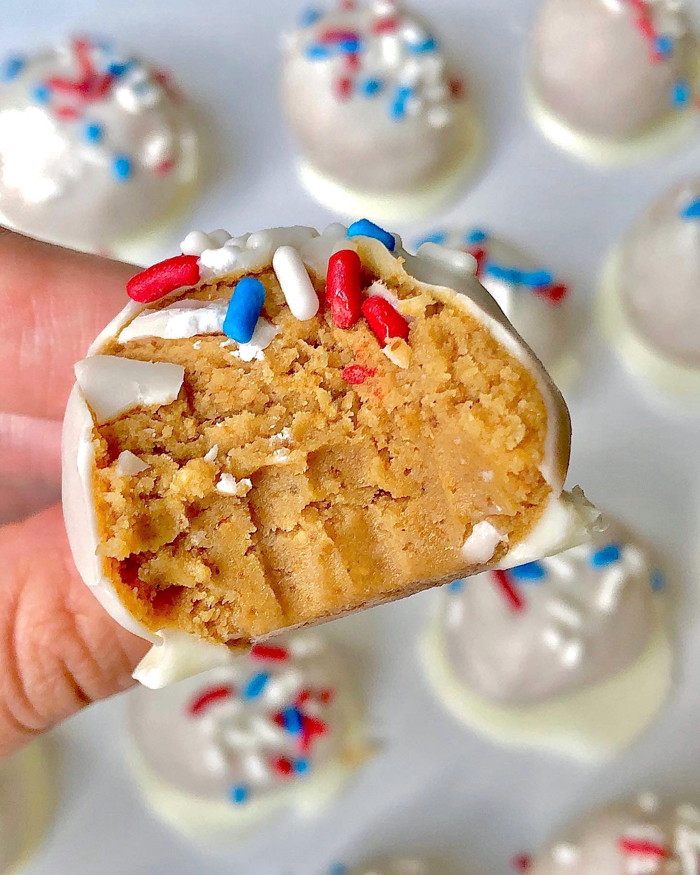 Cake Batter Protein Balls