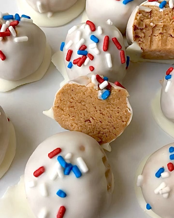 Cake Batter Protein Balls