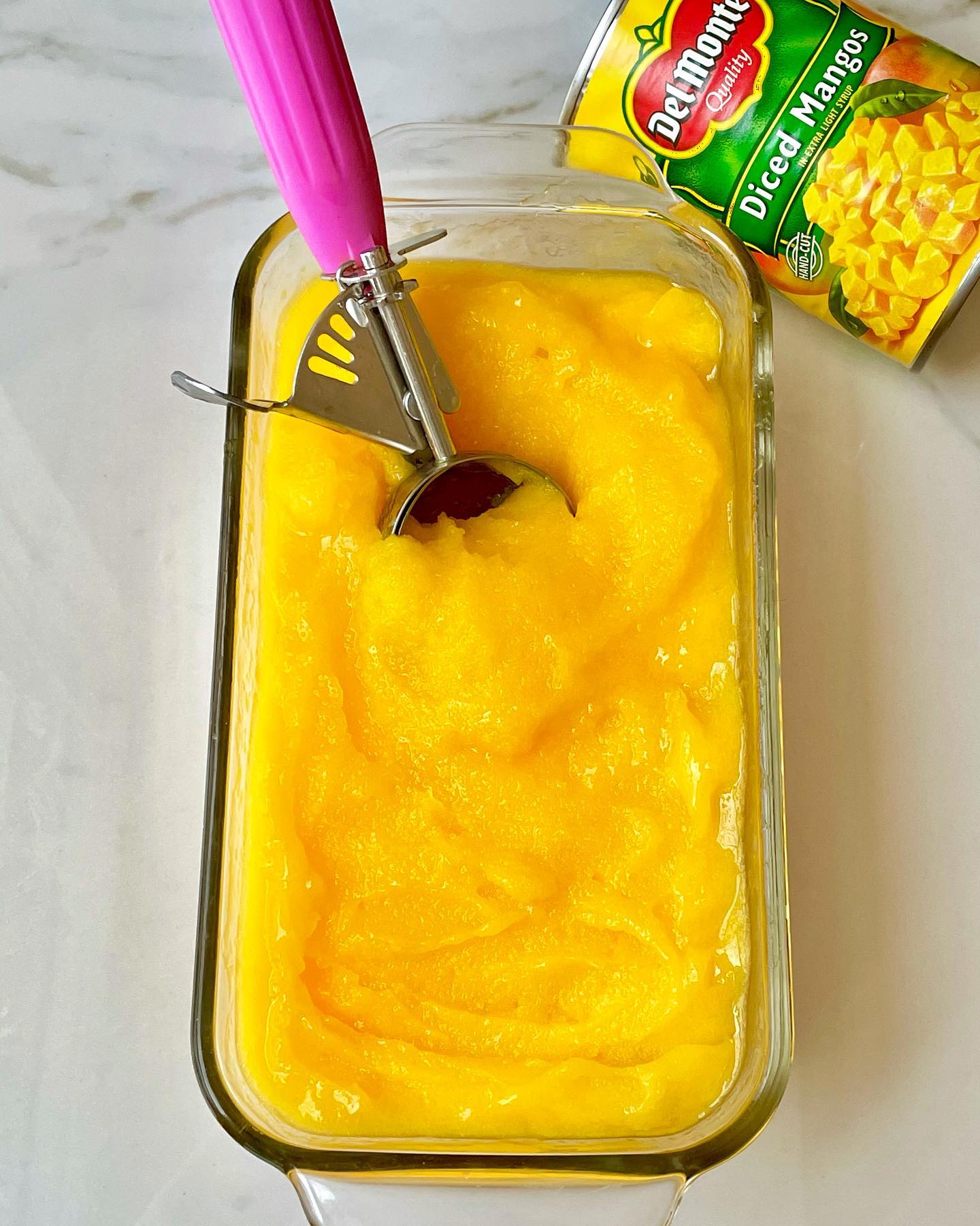 One Ingredient Mango Sorbet
