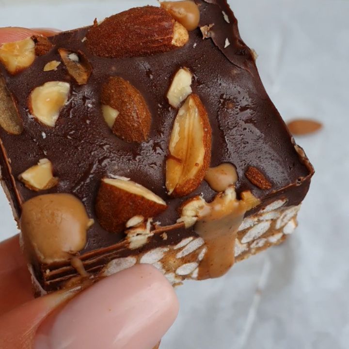 Crispy Coconut Almond Rice Bars