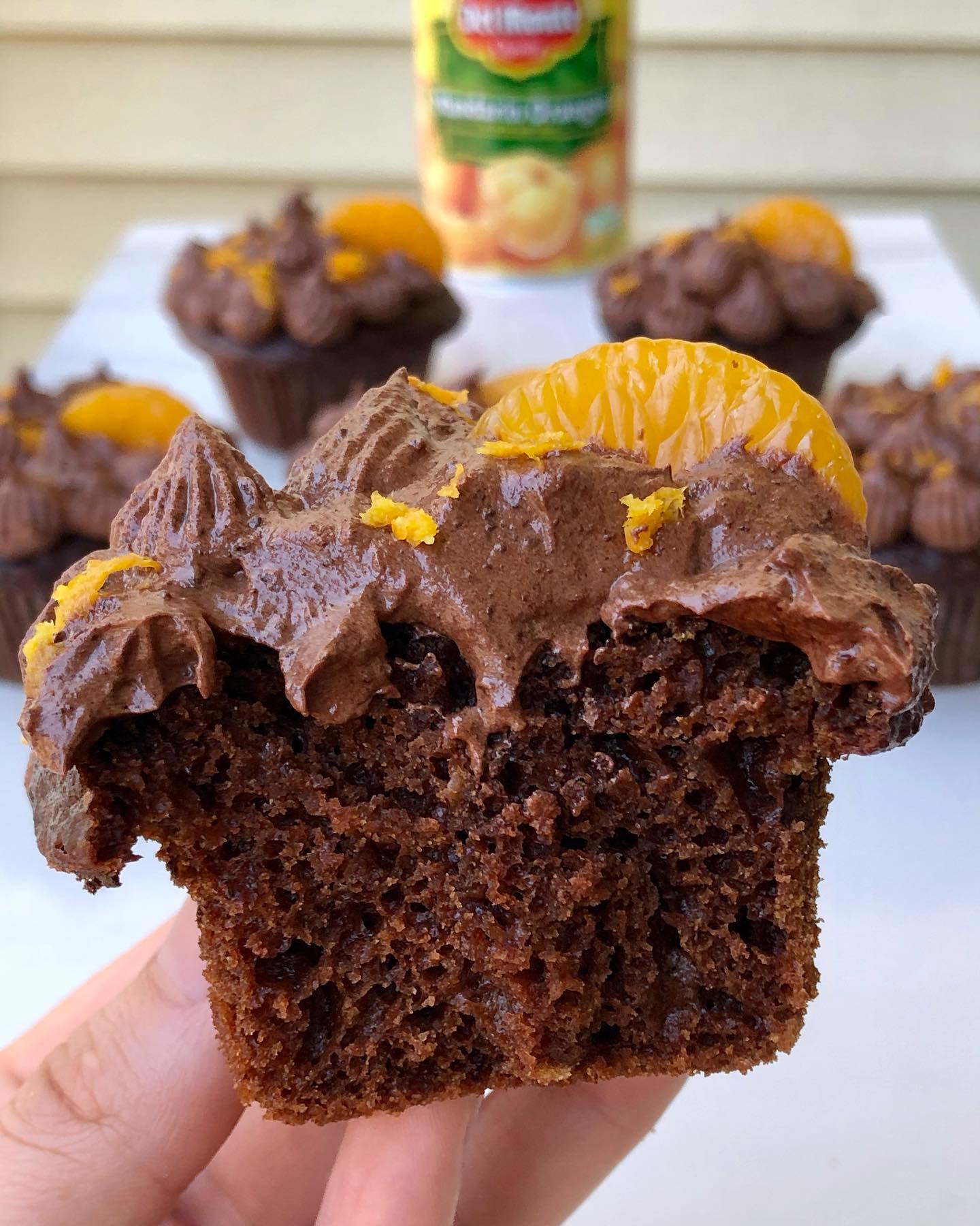 Chocolate Mandarin Orange Cupcakes