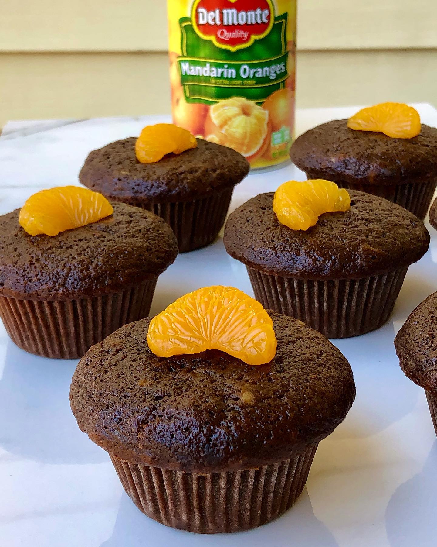 Chocolate Mandarin Orange Cupcakes