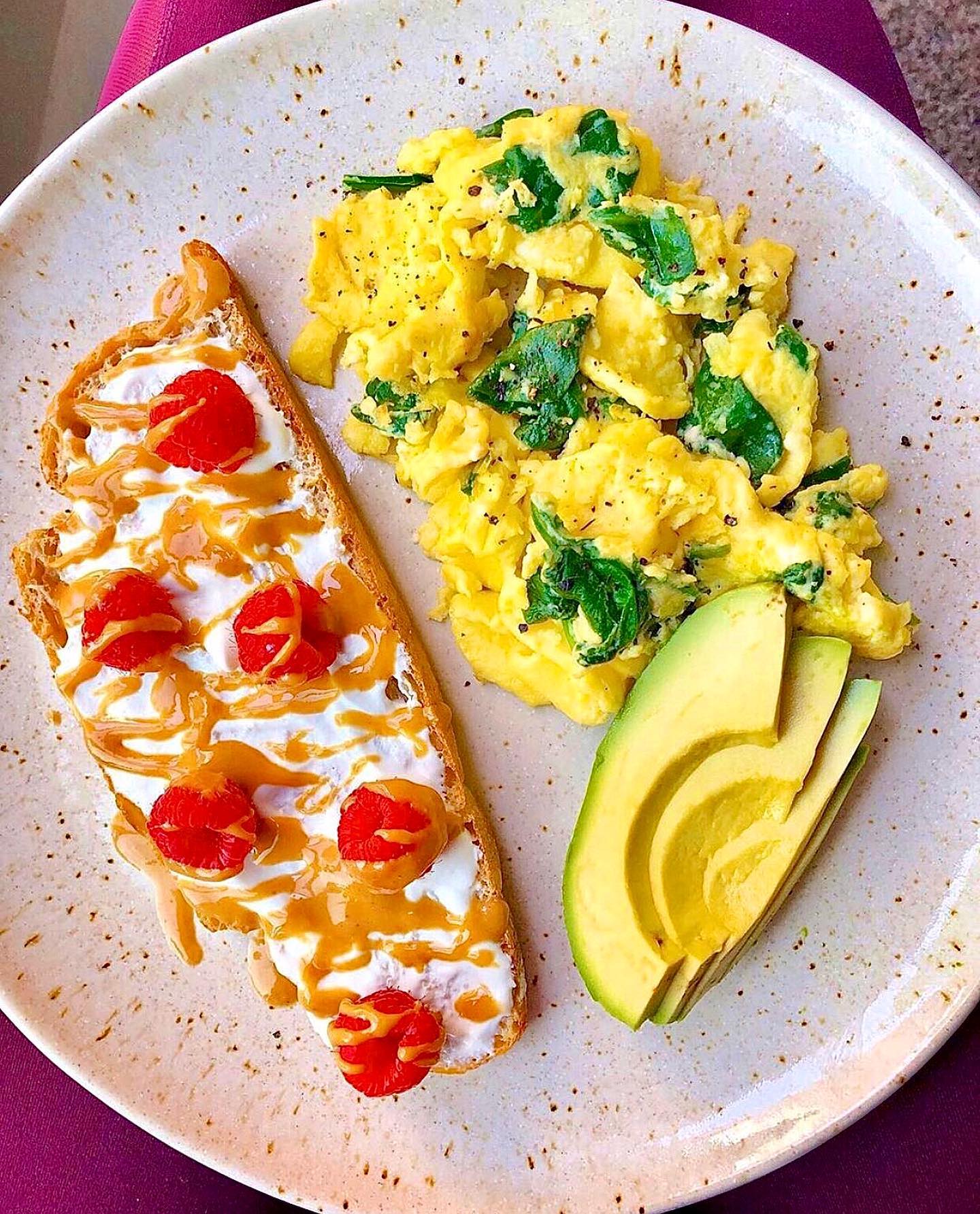 Brunch with Sourdough and Egg Scramble