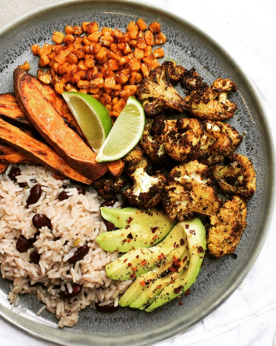 Cauliflower and Rice and Peas