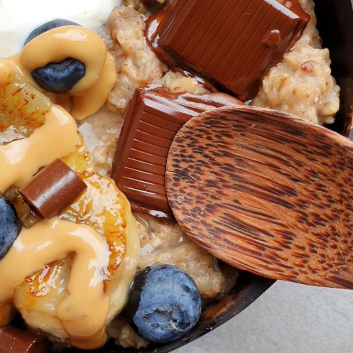 Caramel Flavored Protein Pudding Oats