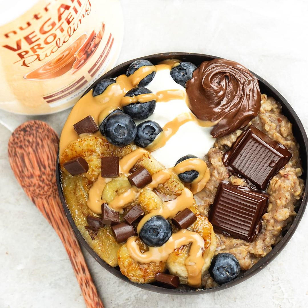 Caramel Flavored Protein Pudding Oats