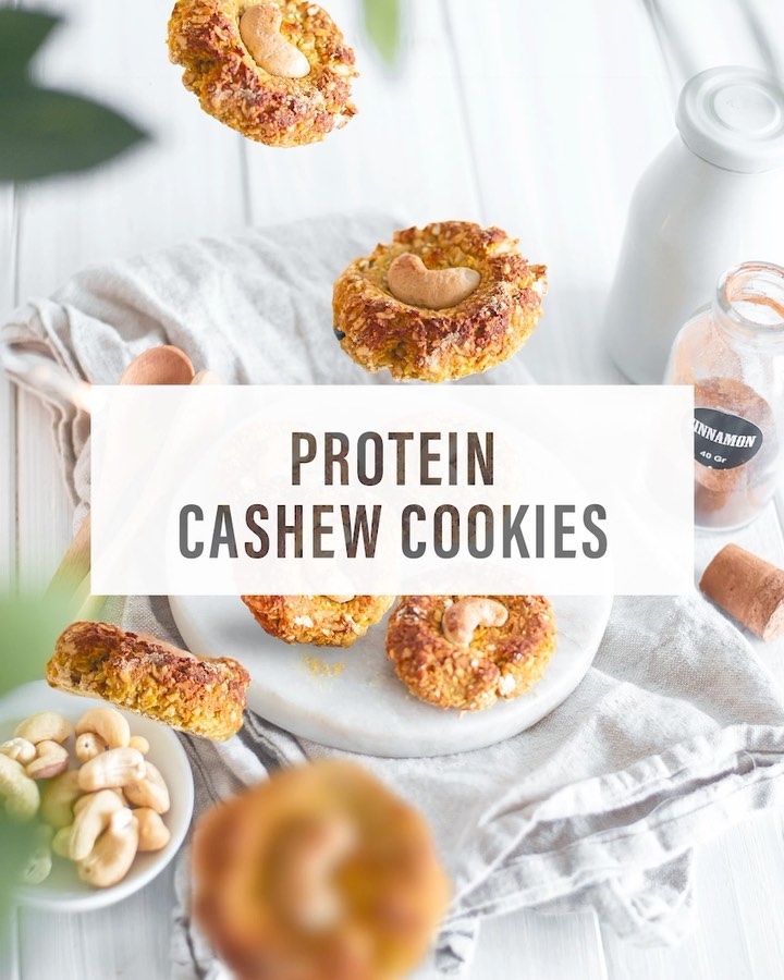 Vegan Cashew Cookies with Protein Powder