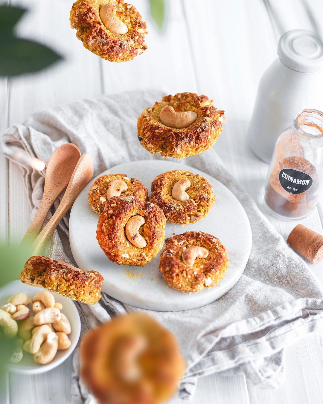 Vegan Cashew Cookies with Protein Powder