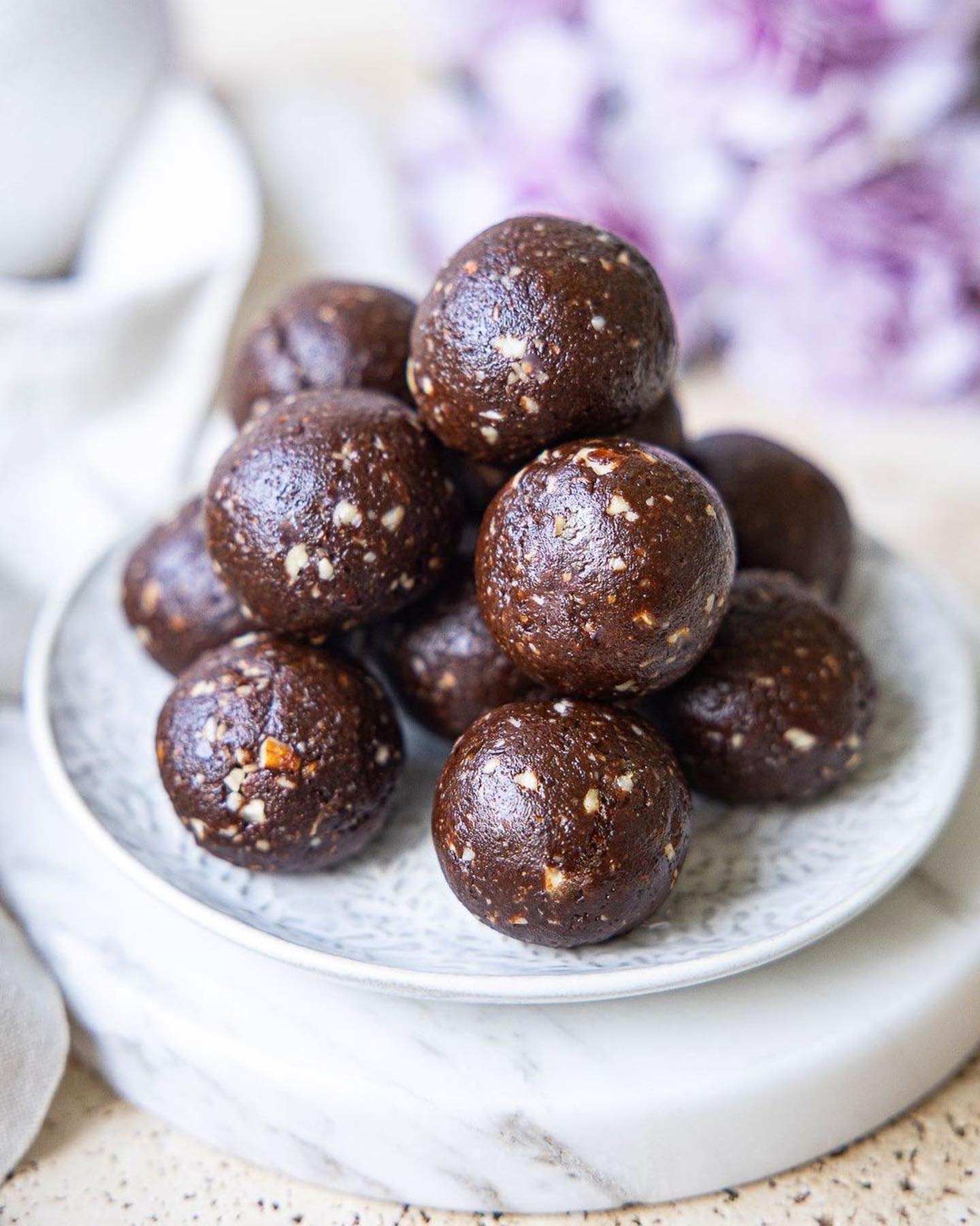Healthy Almond Cacao Truffles