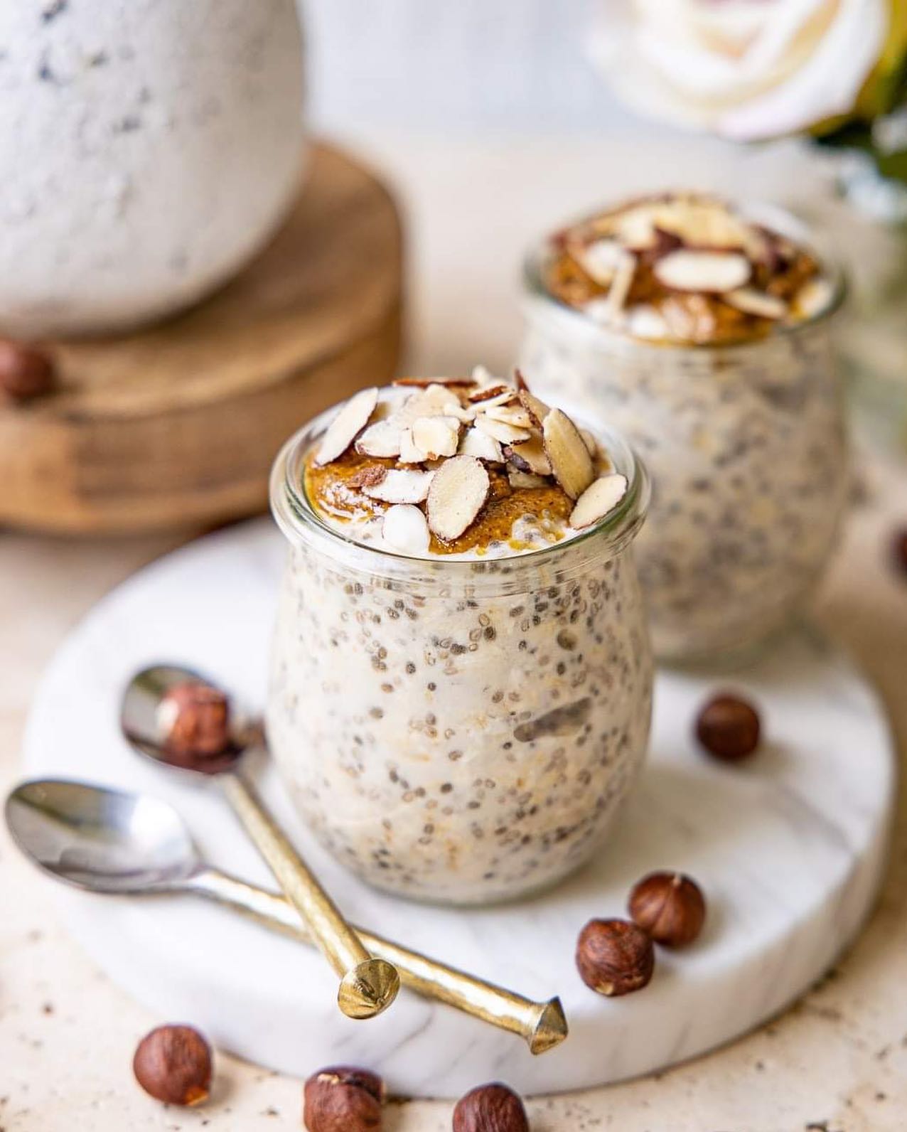 Nutty Overnight Oats Breakfast