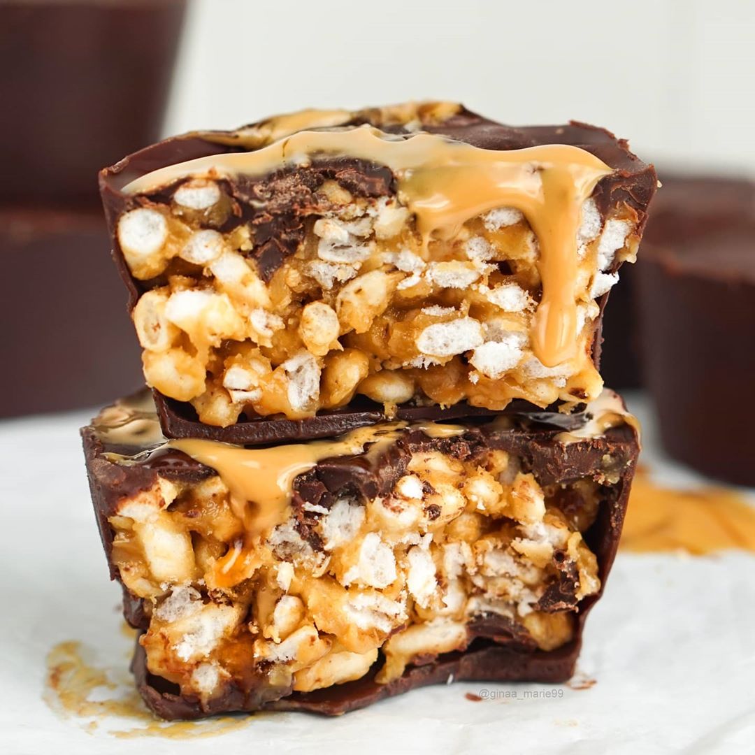 Healthy Crispy Peanut Butter Rice Cups