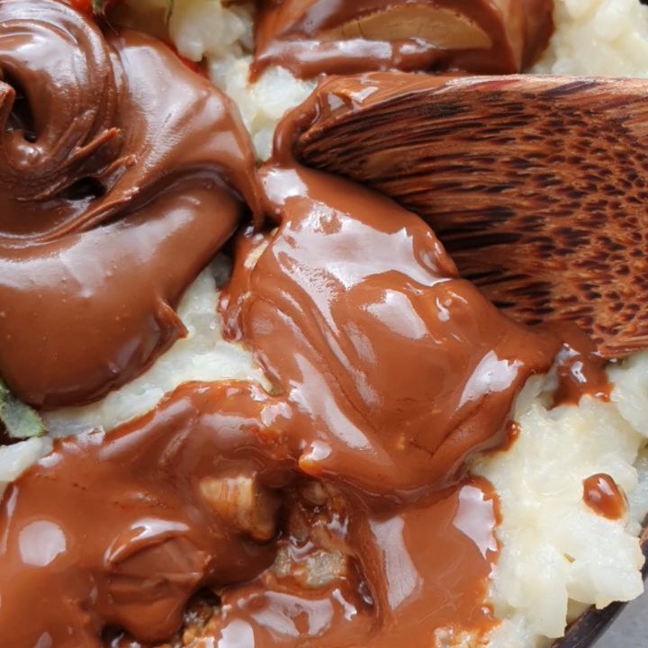 Vegan White Chocolate Protein Rice Pudding