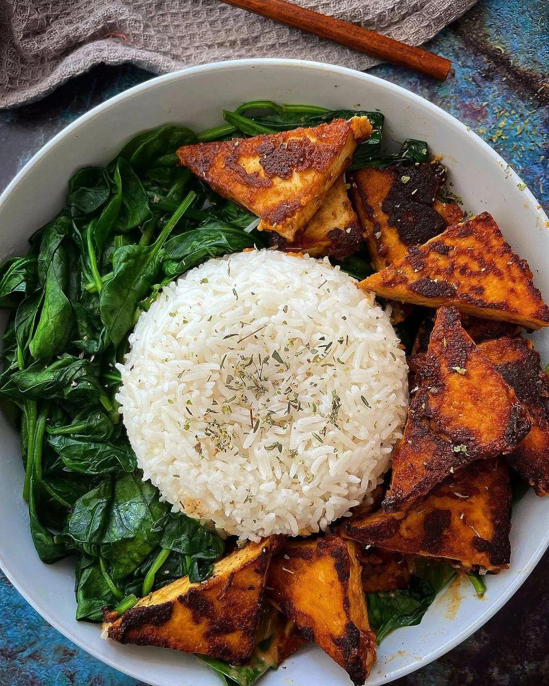 Vegan Mexican Spiced Coconut Yogurt Tofu