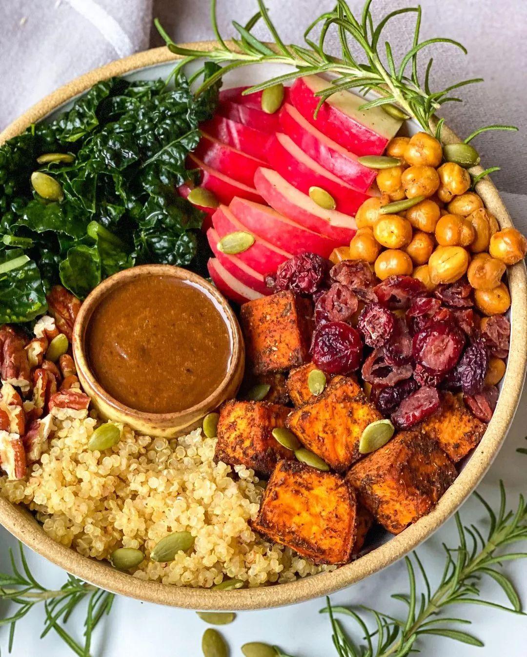 Kale Quinoa Harvest Bowl