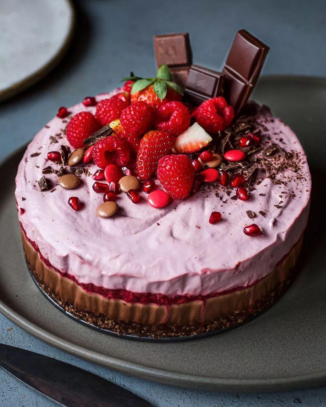 Vegan Chocolate Raspberry Chia Jam Cake