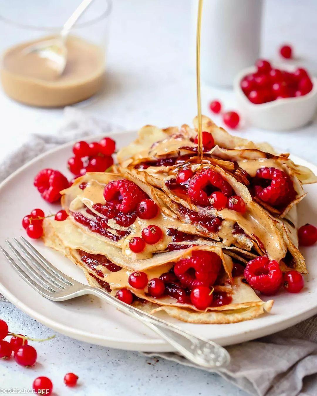 Peanut Butter Jelly Crêpes