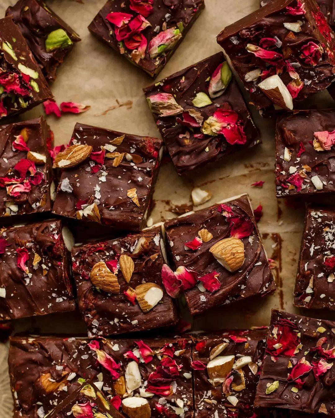 Pistachio and Rose Fudge