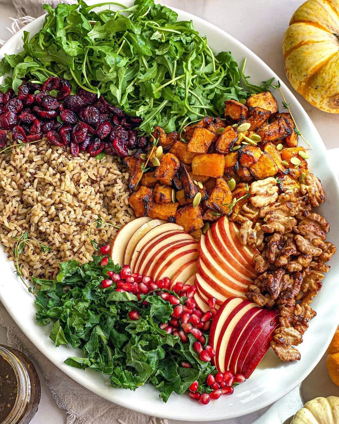 Vegan Fall Salad with Maple Balsamic Dressing