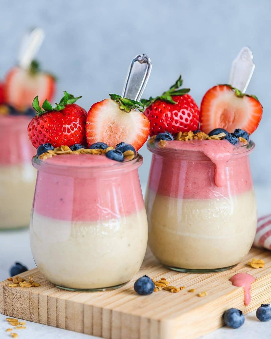 Red White and Blueberry Smoothie Bowl