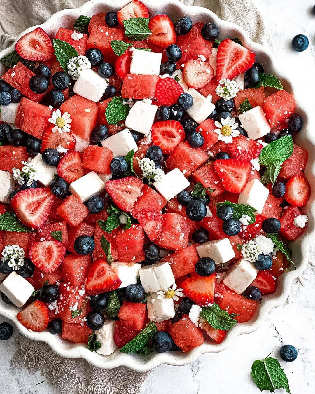 Vegan Watermelon Feta Salad