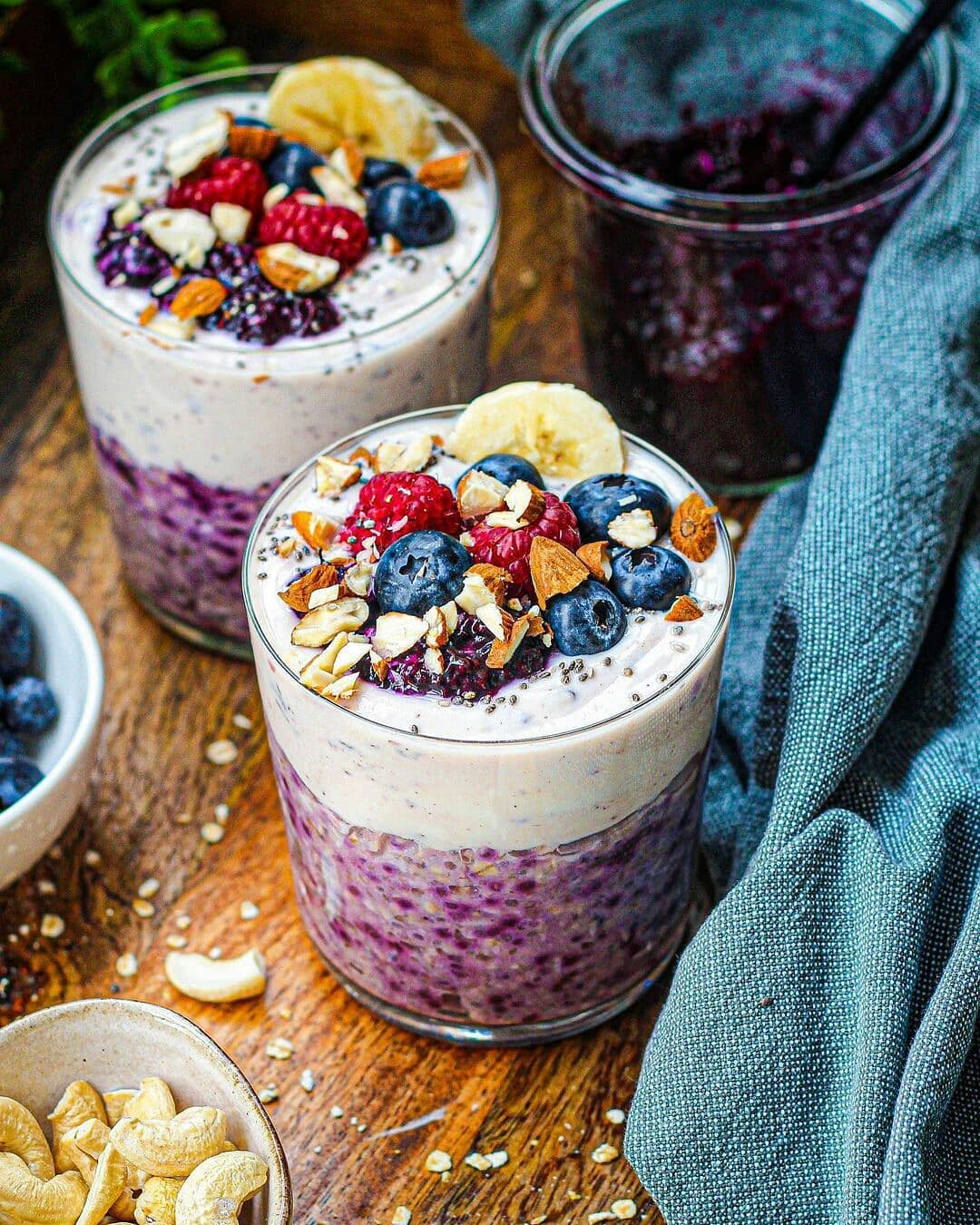Blueberry Lemon Cheesecake Overnight Oats