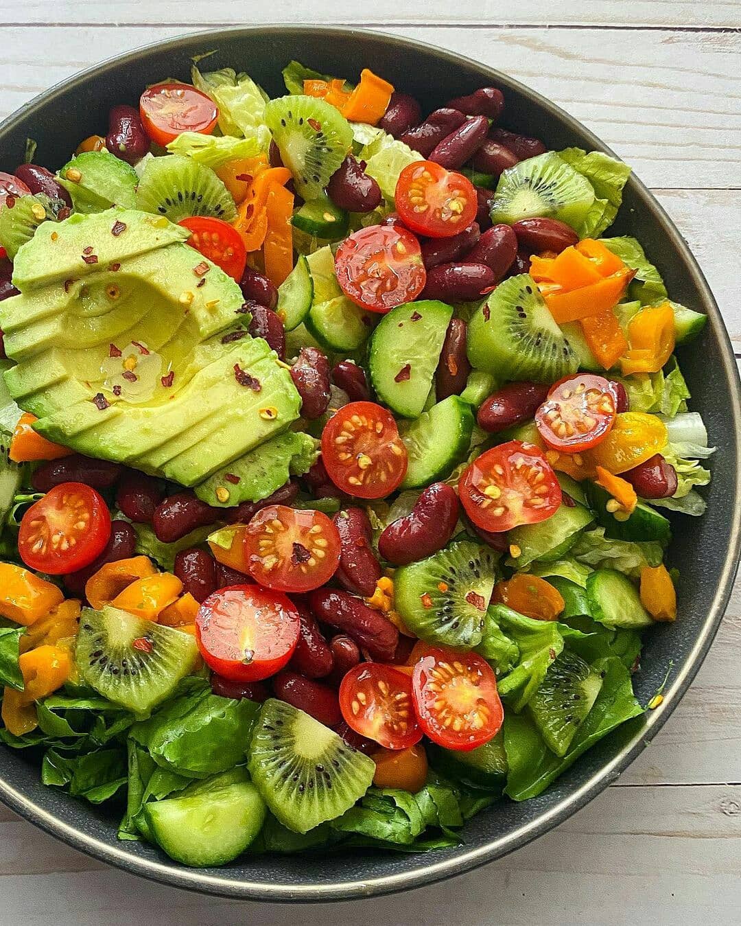 Easy Rainbow Chef Salad