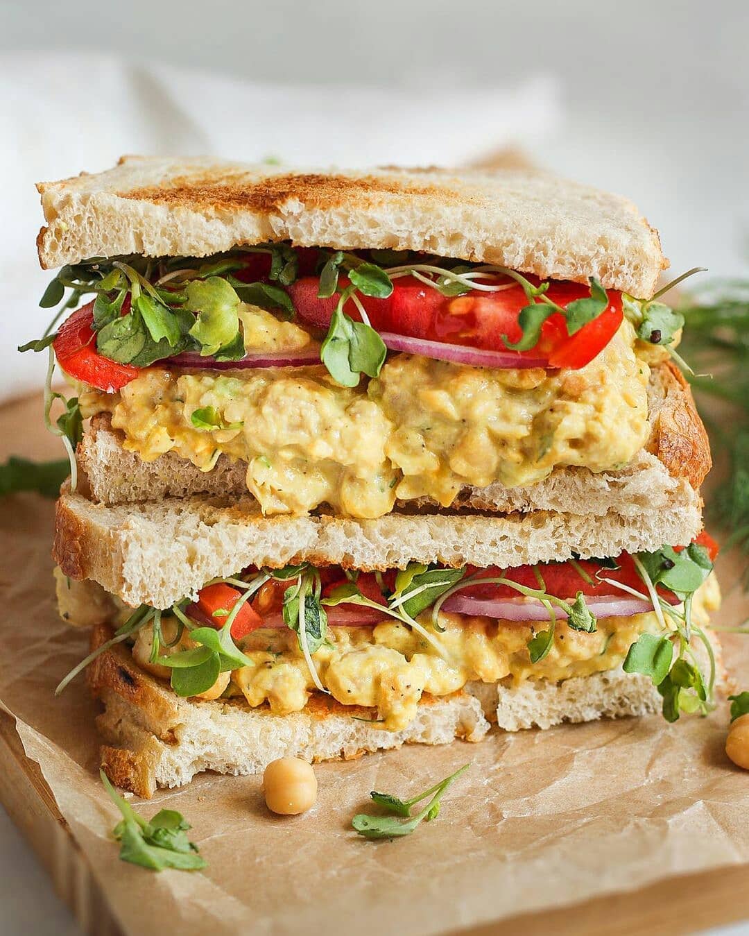 Vegan Chickpea Salad Sandwich