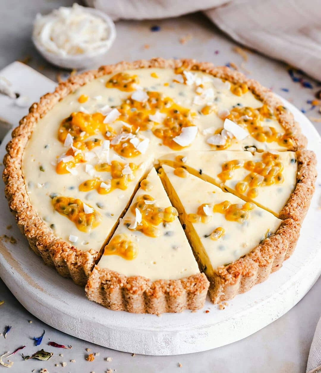 Passion Fruit Custard Tart