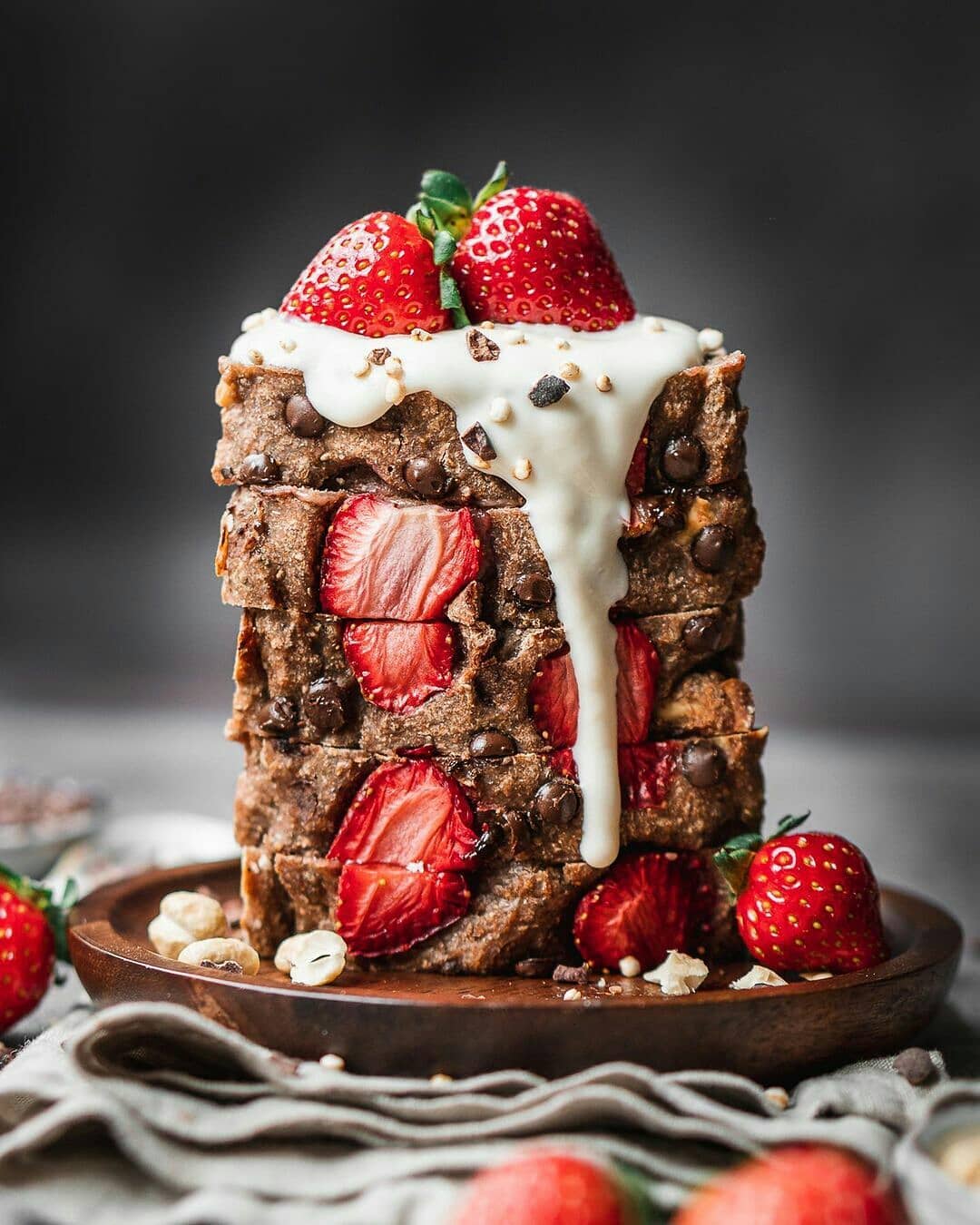 Vegan Strawberry Banana Bread
