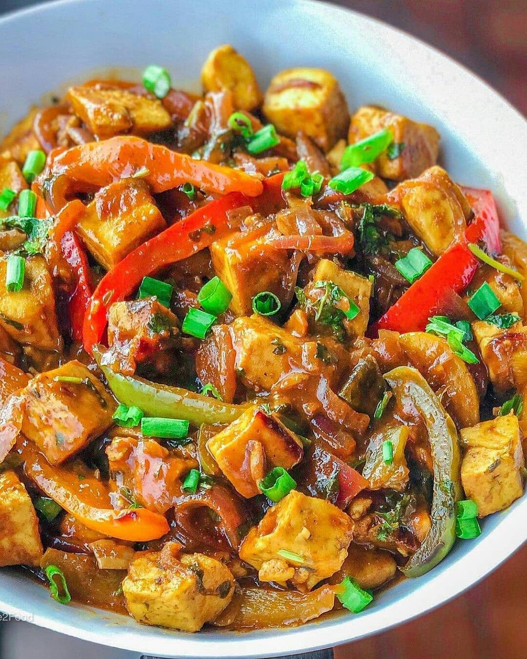 Vegan Chilli Tofu Stir-Fry