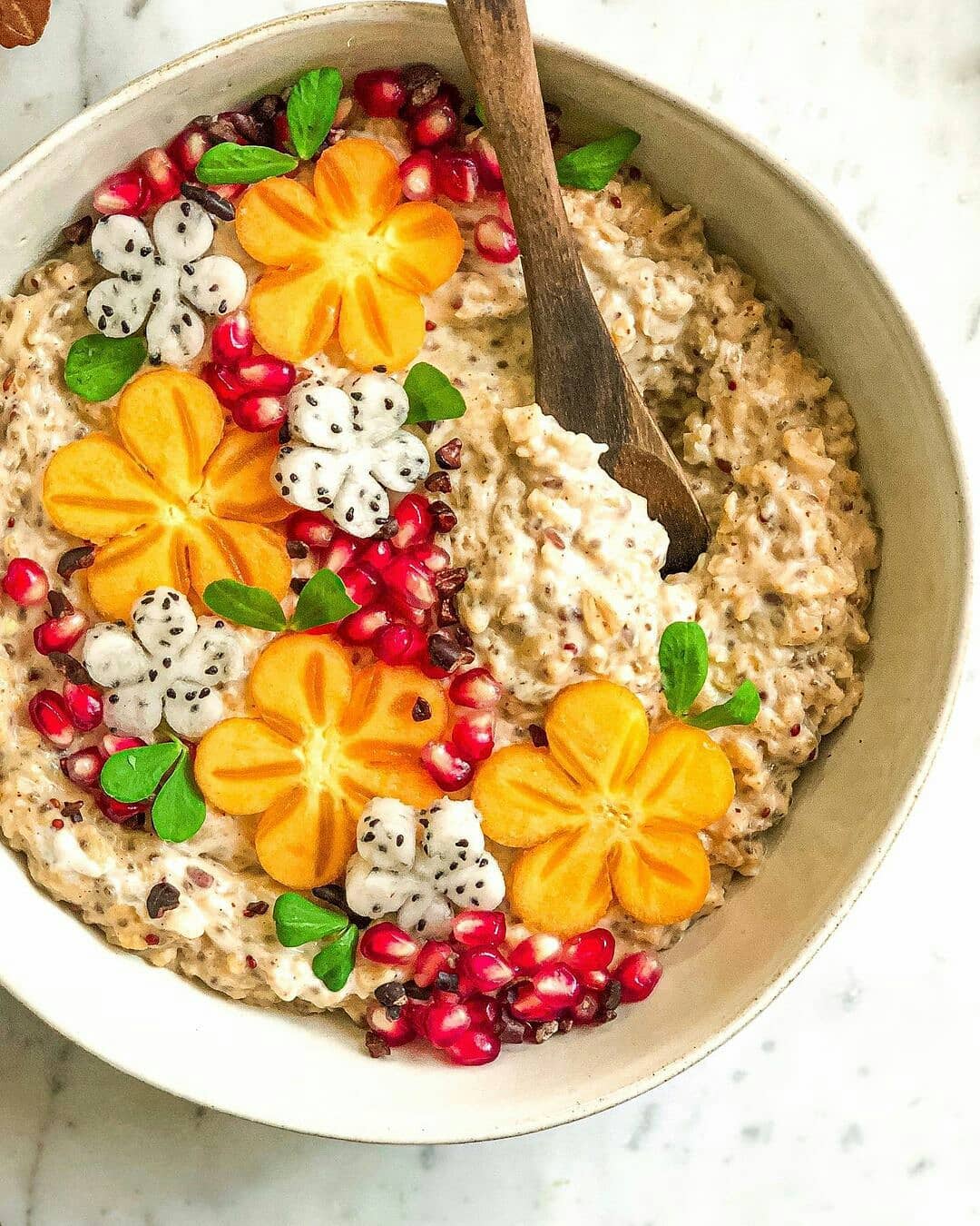 Creamy Nut Butter Oatmeal Chia Porridge