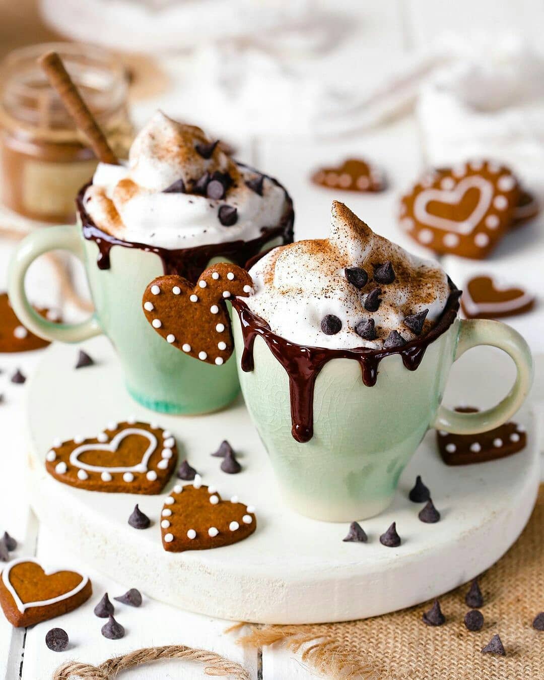 Gingerbread Hot Chocolate with Marshmallow Fluff