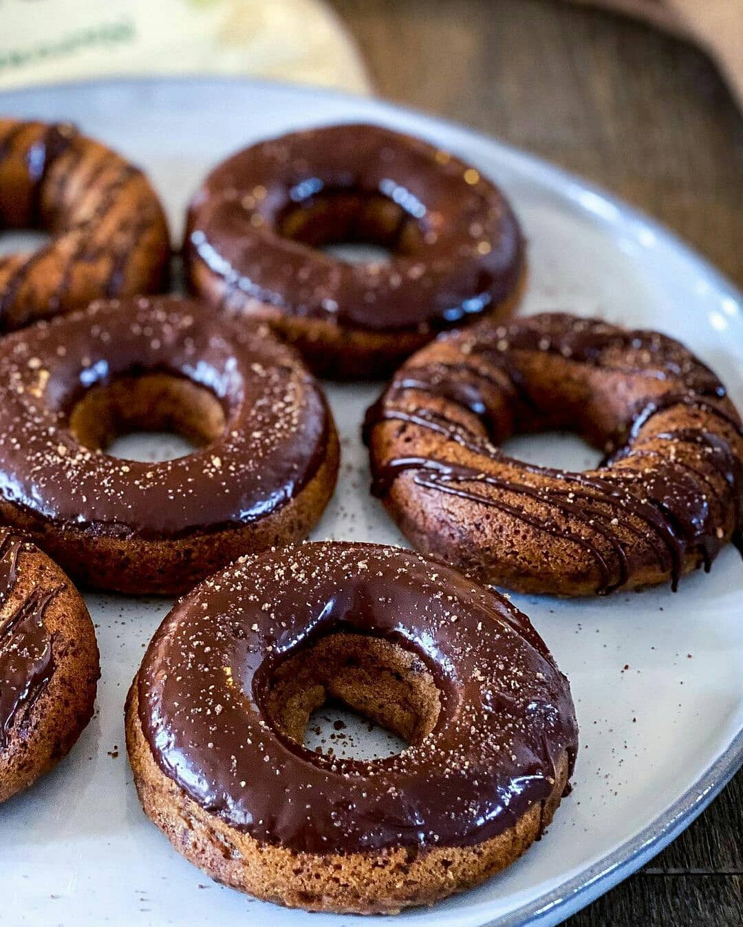 Vegan Apple Walnut Donuts