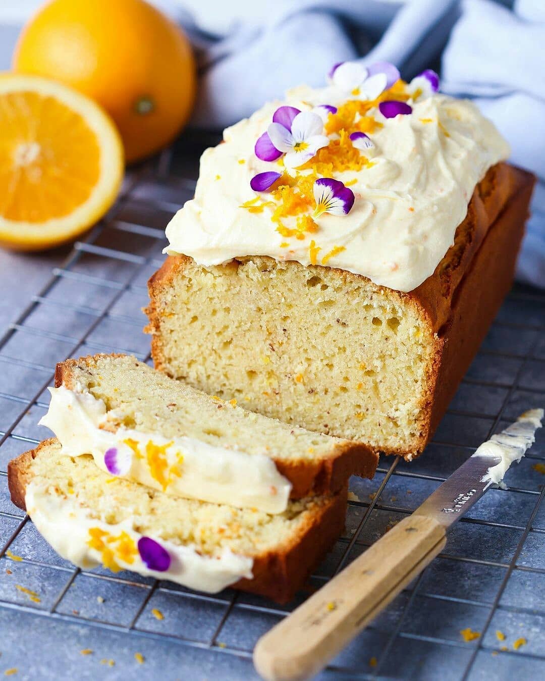 Moist and Tender Orange Loaf Cake