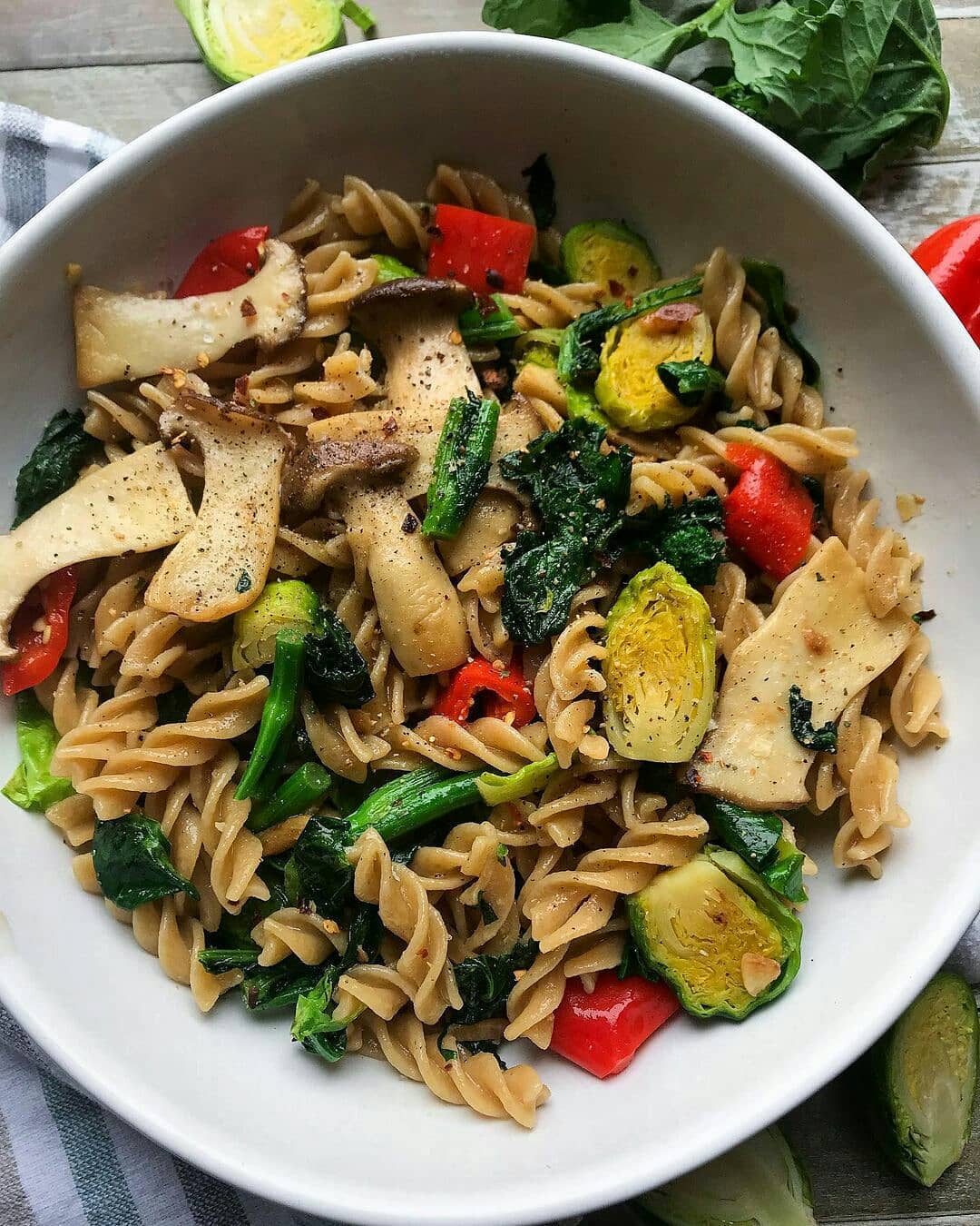 King Oyster Mushroom Broccoli Rabe Fusilli