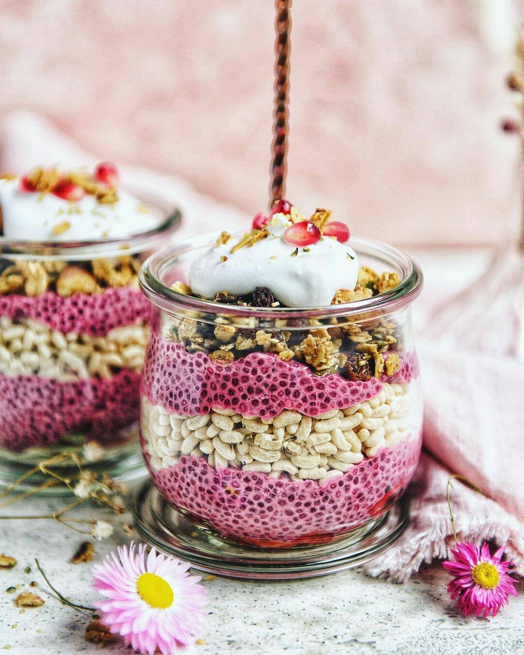 Pink Chia Seed Pudding