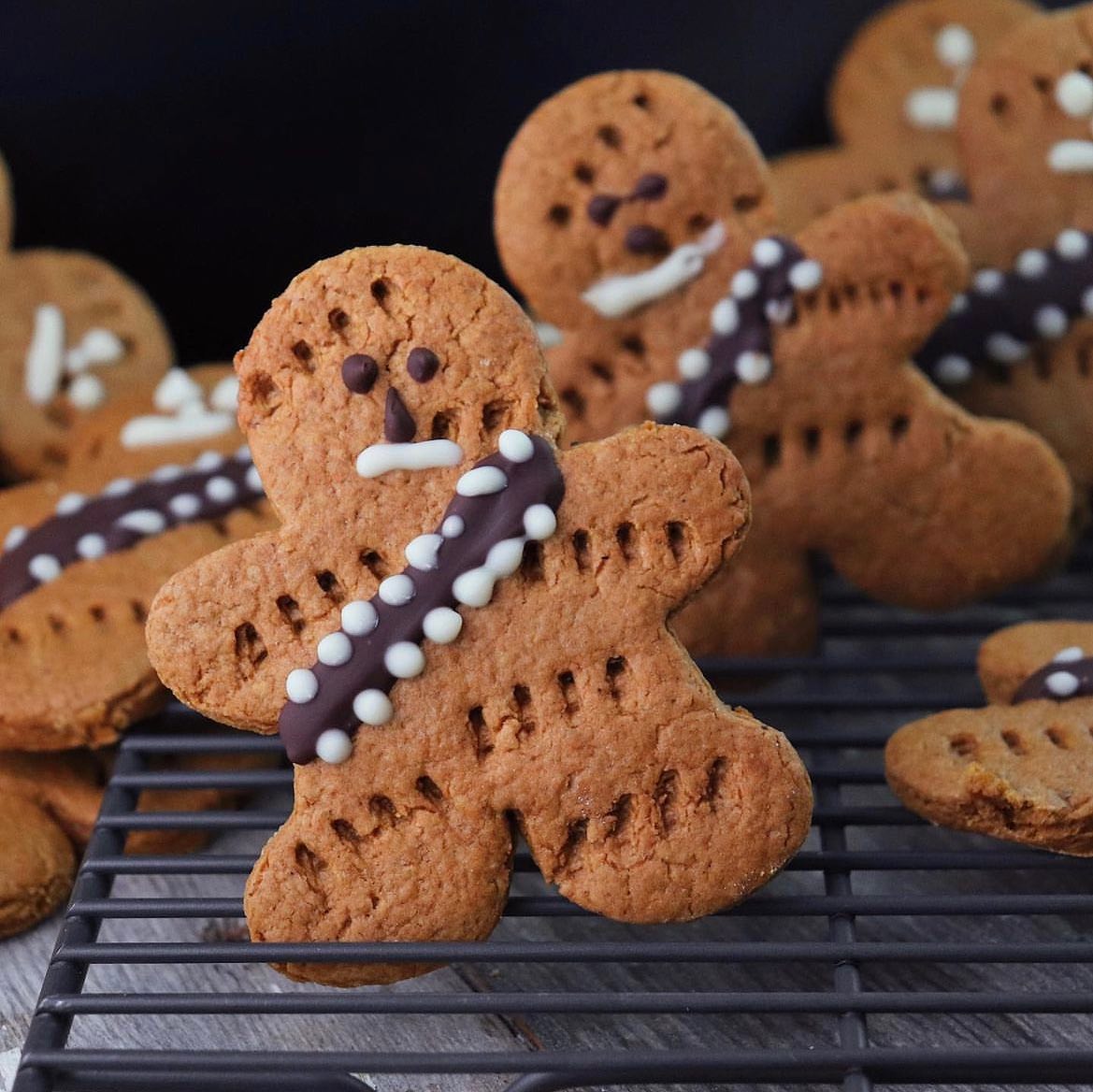 Vegan Wookie Gingerbread Cookies