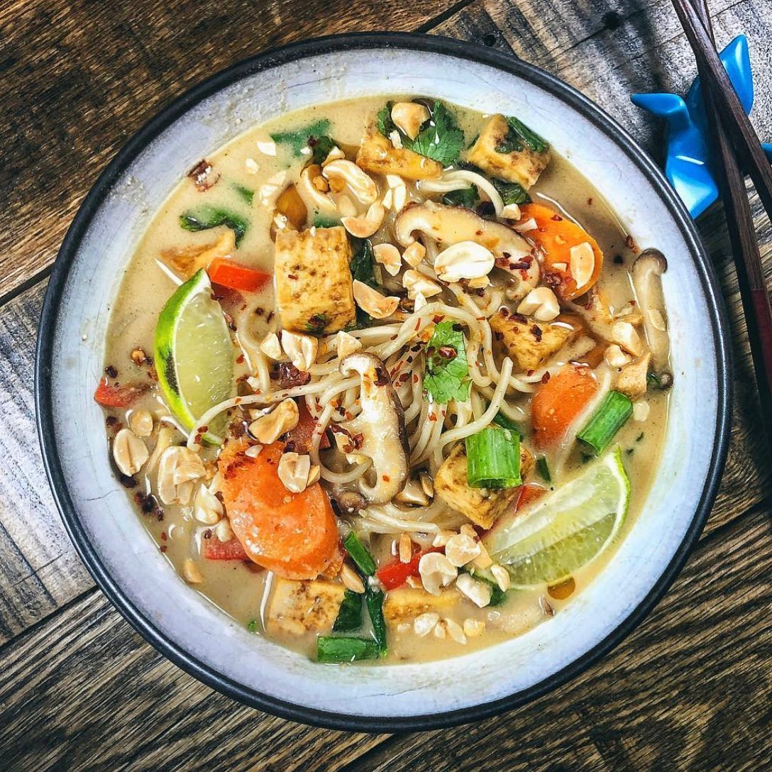 Quick Thai-Inspired Peanut Ramen