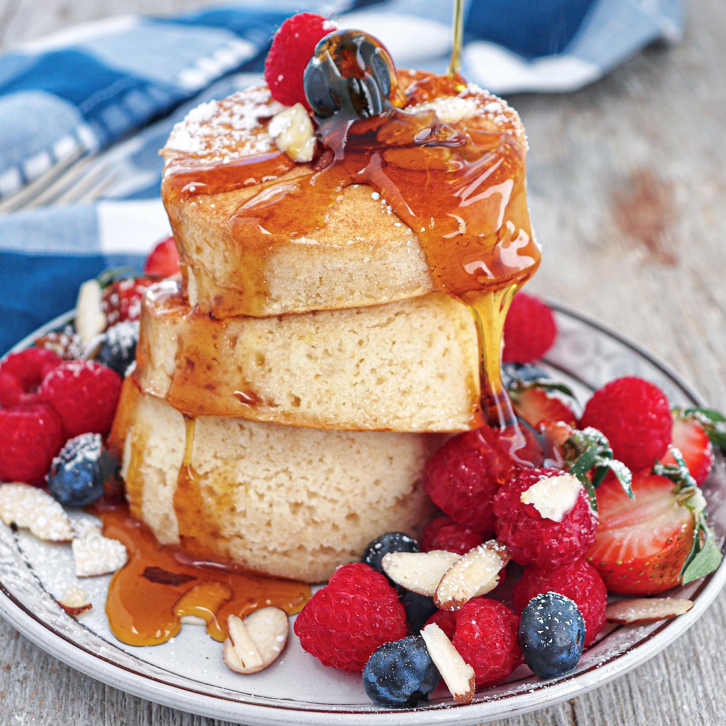 Fluffy Vegan Japanese Soufflé Pancakes