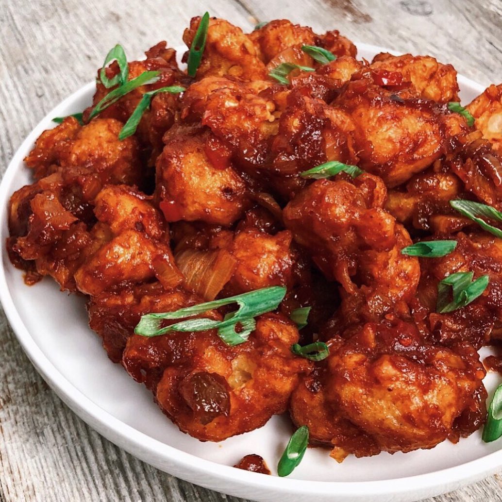Spicy Gobi Manchurian Cauliflower Dish