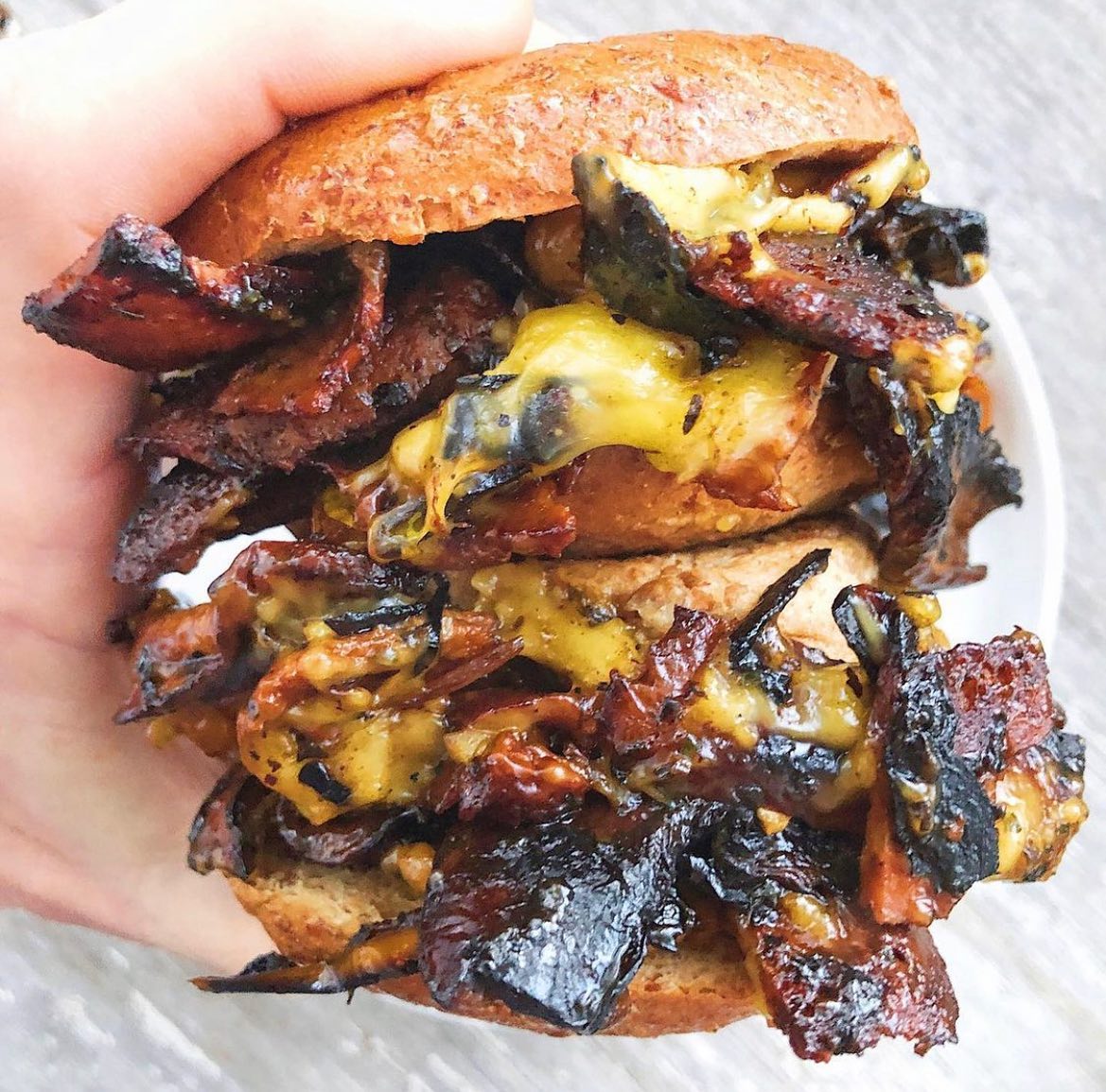 Vegan Philly Cheesesteak Sandwich